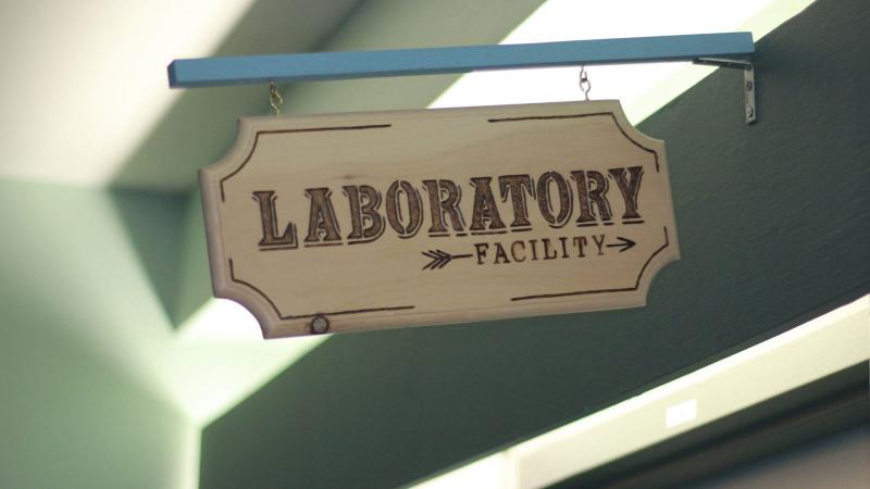 Lab sign at Chisasibi Hospital