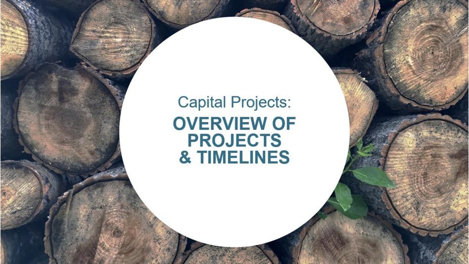Capital Projects: Overview of Projects and Timelines