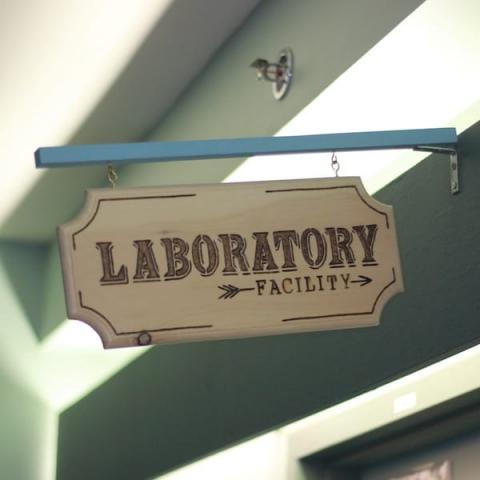 Laboratory sign